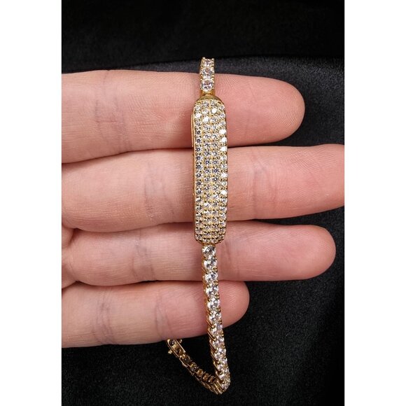 K Signed 925 China 7" Tennis Bracelet - Picture 9 of 9